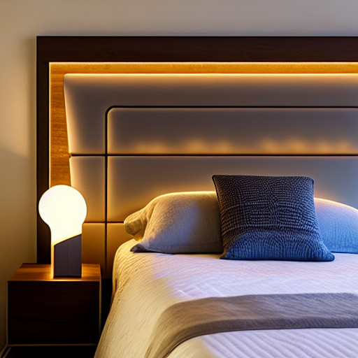 Led cheap panel bed