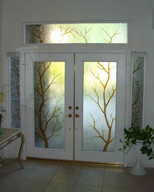 30+ Frosted Glass Designs For Main Doors, Pooja Room, Kitchens, Bathroom
