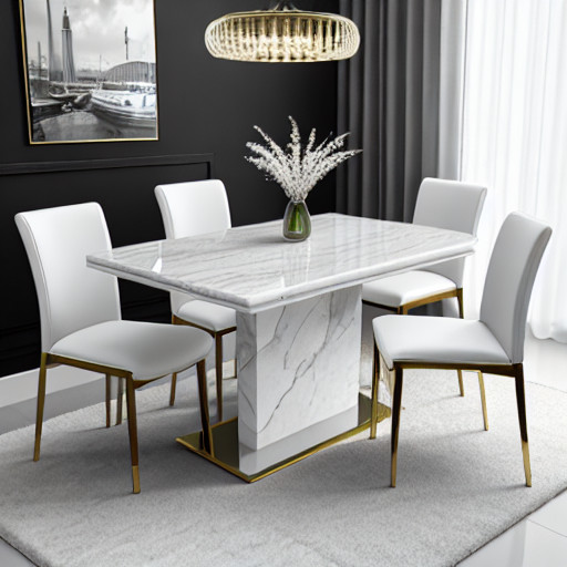 20+ Italian Marble Dining Table Designs For 6 and 8 People with Prices