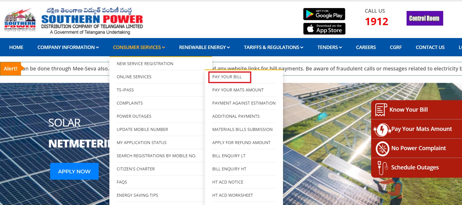 TSSPDCL Web Portal: Get New Electricity Connection Bill Payment Online