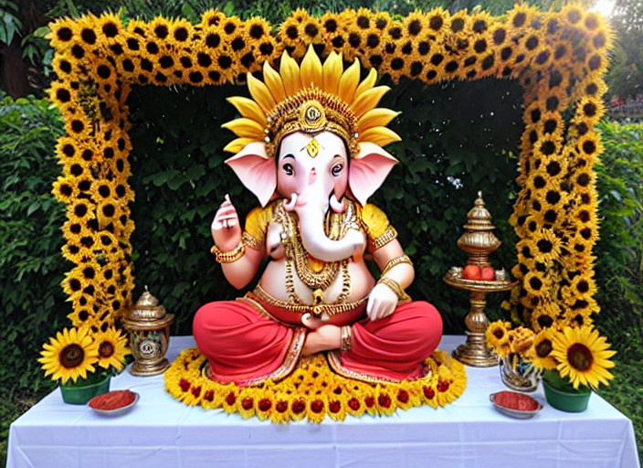 20+ Ganesh Flower Decoration Ideas For Your Home For 2024