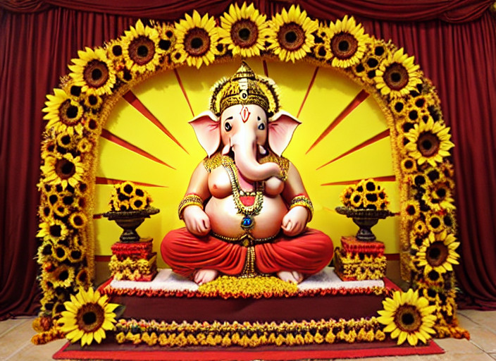 20+ Ganesh Flower Decoration Ideas For Your Home For 2024