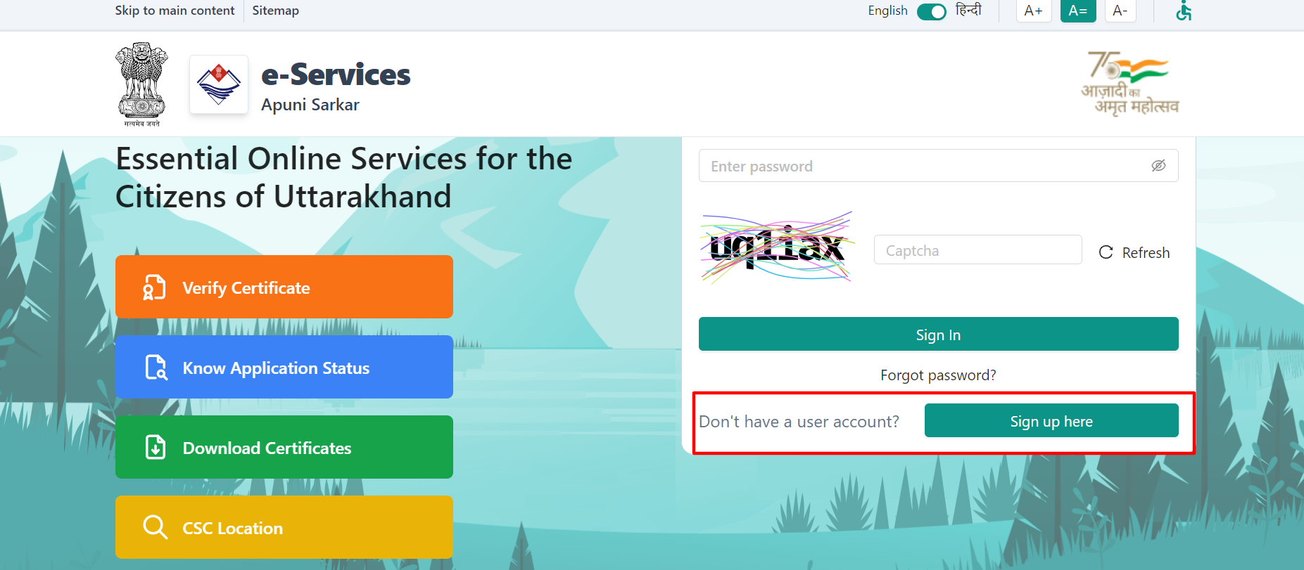 edistrict Uttarakhand Login, Registration, Application, Services
