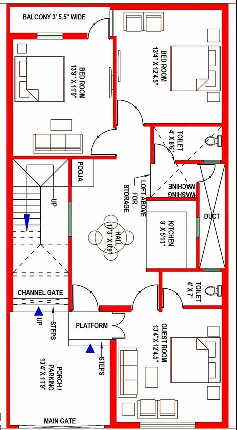 20+ Brilliant 3 Bedroom House Plans with Garden, Shop & More