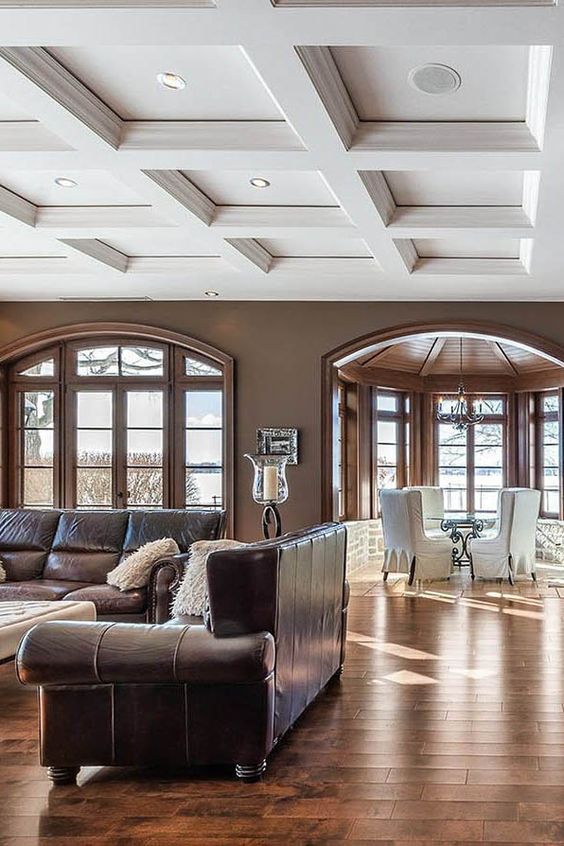 15+ Coffered Ceiling Designs Ideas for Kitchen, Low Ceiling