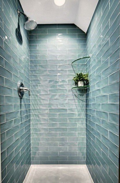 15+ Blue Bathroom Tiles Designs: Use Area Ideas, Pros & Cons